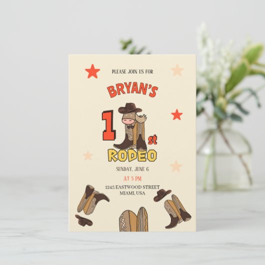 初めてのロデオ 招待状 (スタンド正面)