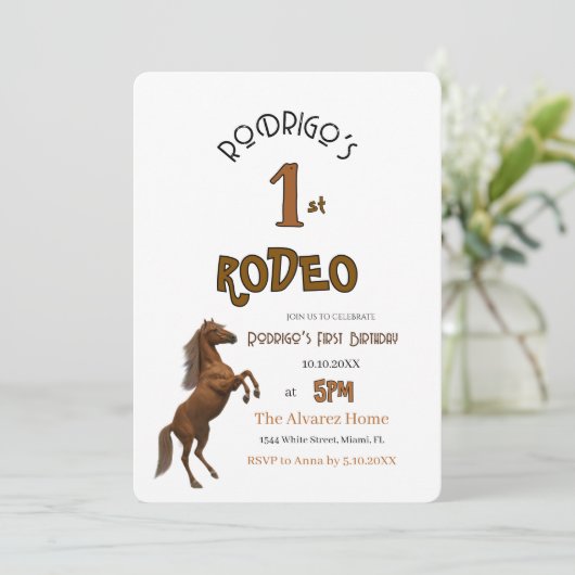 初めてのロデオ 招待状 (スタンド正面)