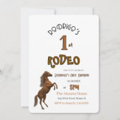 初めてのロデオ 招待状 (正面)