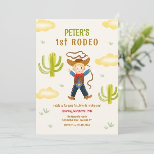 初めてのロデオ 招待状 (スタンド正面)