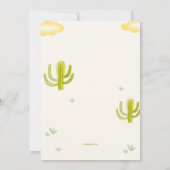 初めてのロデオ 招待状 (裏面)