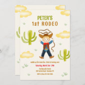 初めてのロデオ 招待状 (正面/裏面)