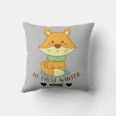 初めての冬 クッション (裏面)