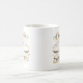 初めての単独飛行おめでとう コーヒーマグカップ (中央)