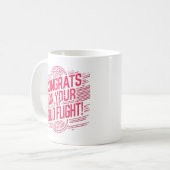 初めての単独飛行マグカップ コーヒーマグカップ (正面左)