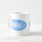 初めての叔父さんクラブ(青い) コーヒーマグカップ (正面左)