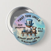 初めての叔父 – 男の子だ | 缶バッジ (正面&裏面)