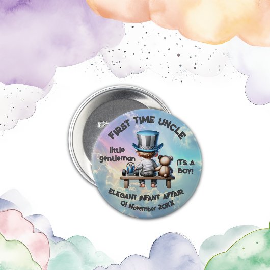 初めての叔父 – 男の子だ | 缶バッジ