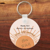 初めての太陽の周りを一周する 1歳の誕生日キーチェーン キーホルダー (正面)