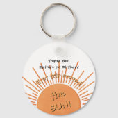 初めての太陽の周りを一周する 1歳の誕生日キーチェーン キーホルダー (裏面)