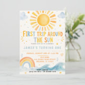 初めての太陽一周 誕生日招待状 招待状 (スタンド正面)