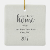 初めての家に感謝する セラミックオーナメント (裏面)