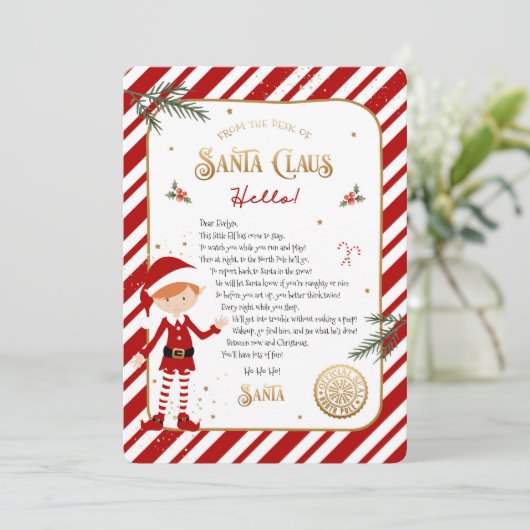 初めての小妖精や小人到着ウェルカムレター (スタンド正面)