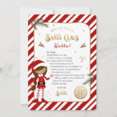 初めての小妖精や小人到着ウェルカムレター (正面)