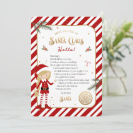 初めての小妖精や小人到着ウェルカムレター