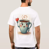 初めての恋メンズベーシックTシャツ Tシャツ (裏面)