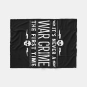 初めての戦争犯罪ではない – おもしろい Sayin フリースブランケット (正面(横))