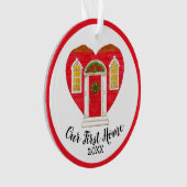 初めての故郷の年パーソナライズされた オーナメント (正面)