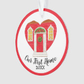 初めての故郷の年パーソナライズされた オーナメント (正面)