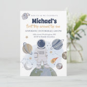 初めての旅行 誕生日ボーイ ご招待 招待状 (スタンド正面)