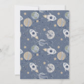 初めての旅行 誕生日ボーイ ご招待 招待状 (裏面)