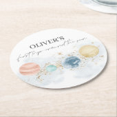 初めての旅 – サンのまわりに紙コースター ラウンドペーパーコースター (アングル)