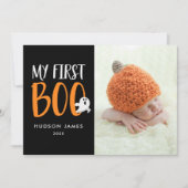 初めての本 |ベビー初のハロウィンフォトカード シーズンカード (正面)