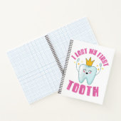 初めての歯が抜けた！子供の歯が抜けた記念ギフト ノートブック (内部)