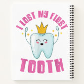 初めての歯が抜けた！子供の歯が抜けた記念ギフト ノートブック (裏面)