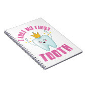 初めての歯が抜けた！子供の歯が抜けるギフト ノートブック (右側)