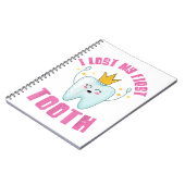 初めての歯が抜けた！子供の歯が抜けるギフト ノートブック (左側)