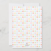 初めての歯の写真招待状 招待状 (裏面)