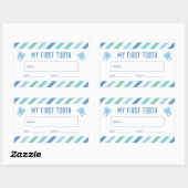 『初めての歯の形見』 長方形シール (シート)