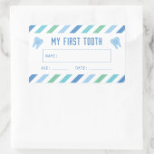 『初めての歯の形見』 長方形シール (バッグ)