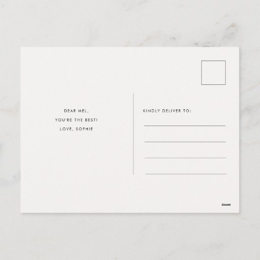 初めての母の日が幸せパーソナライズされた シーズンポストカード (裏面)