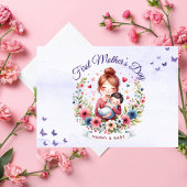 初めての母の日のカード ママとベイビー サンキューカード