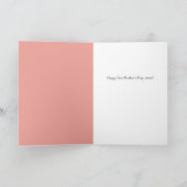 初めての母の日のスクリプト写真 シーズンカード (内部)