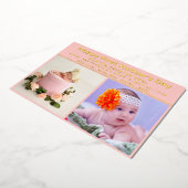 初めての母の日のメッセージ付きベイビーボーイカード 箔シーズンカード (回転した状態)