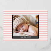 初めての母の日のメッセージ付きベイビーボーイカード 箔シーズンカード (裏面)