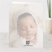 初めての母の日のローズグリーン写真 カード (裏面)