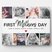 初めての母の日の写真コラージュ記念プレート フォトプラーク (正面)