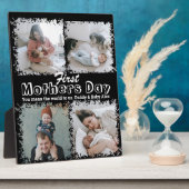 初めての母の日の写真コラージュ フォトプラーク (側面)