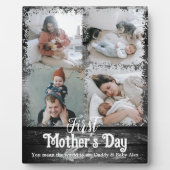 初めての母の日の写真コラージュ フォトプラーク (正面)