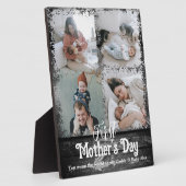 初めての母の日の写真コラージュ フォトプラーク (側面)