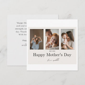 初めての母の日の写真 フラットカード シーズンカード