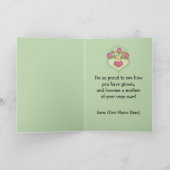 初めての母の日の挨拶状 カード (内部)