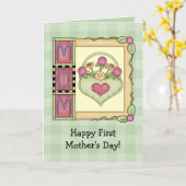 初めての母の日の挨拶状 カード (黄色い花)