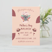 初めての母の日ブランチ招待状 招待状 (スタンド正面)
