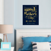 初めての母の日1回目の母のカスタム 箔ポスター (インサイチュ (寝室))