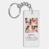 初めての母の日 カスタム フォト コラージュ キーホルダー (正面左)
